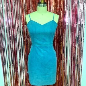 Blue denim dress